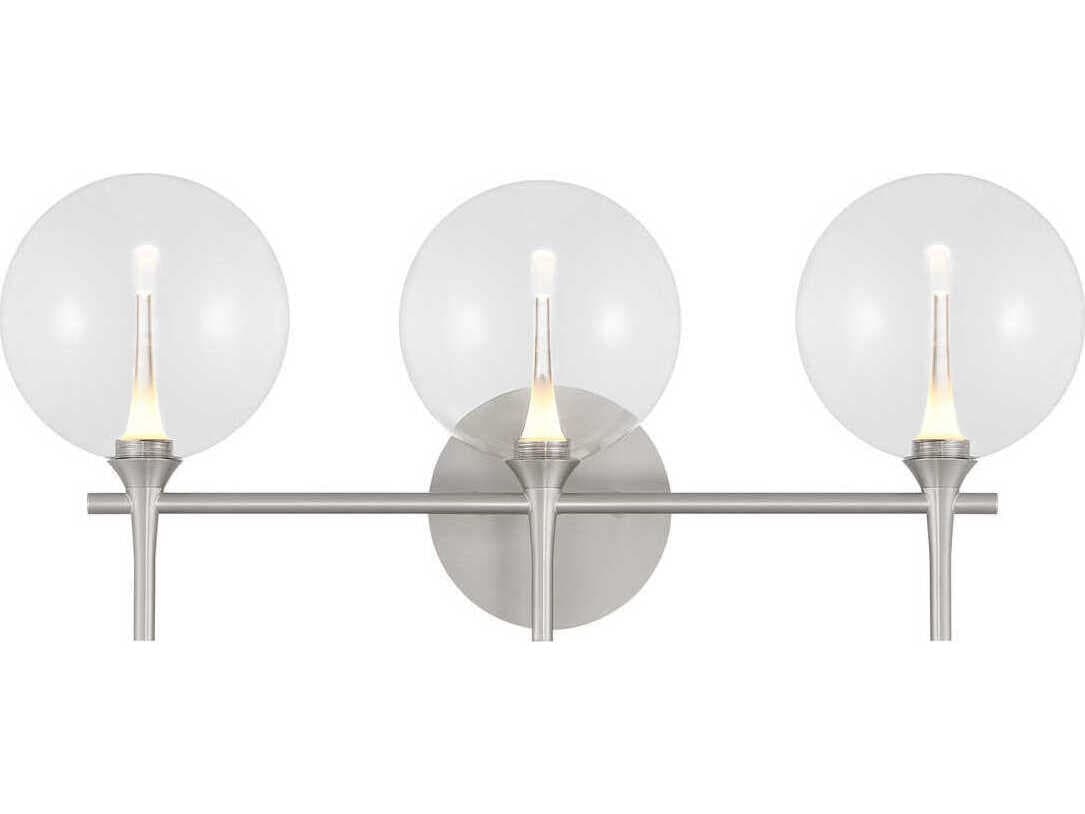 Eurofase Iissa 3-Light Nickel Vanity Light