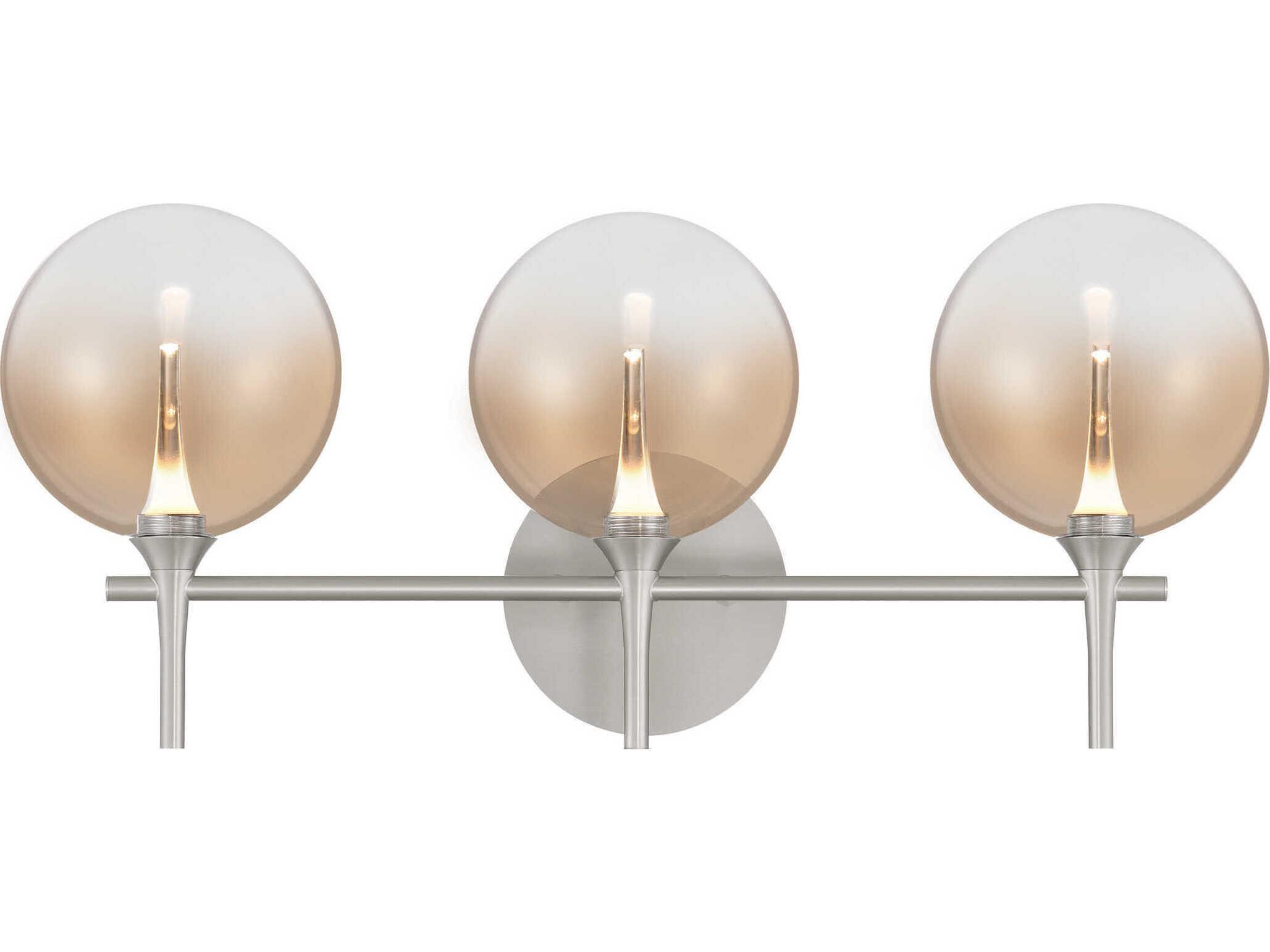 Eurofase Iissa 3-Light Nickel Vanity Light