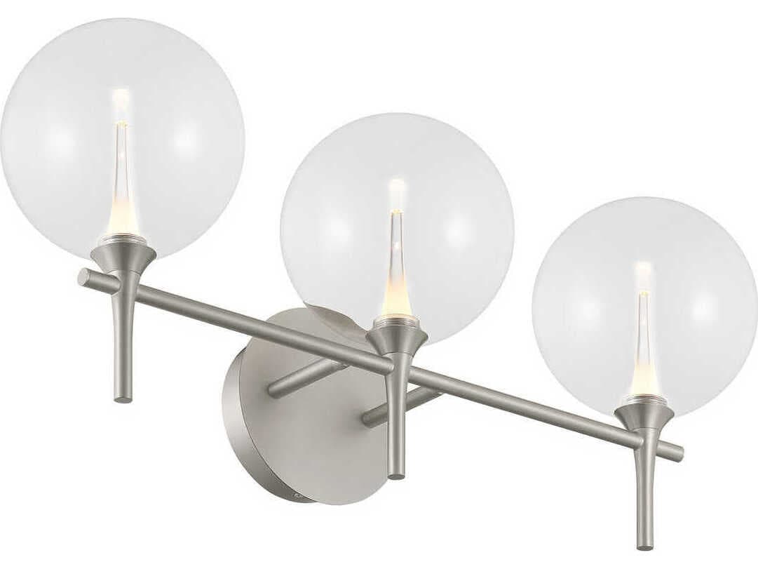 Eurofase Iissa 3-Light Nickel Vanity Light