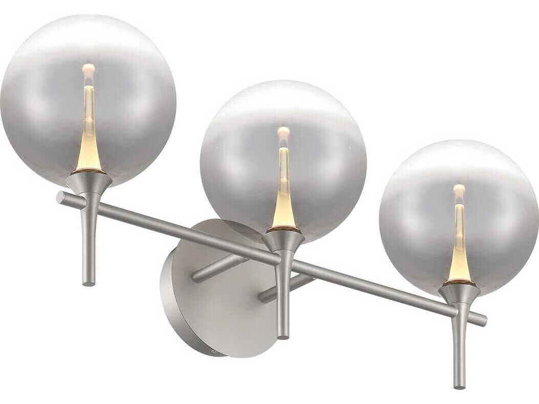 Eurofase Iissa 3-Light Nickel Vanity Light