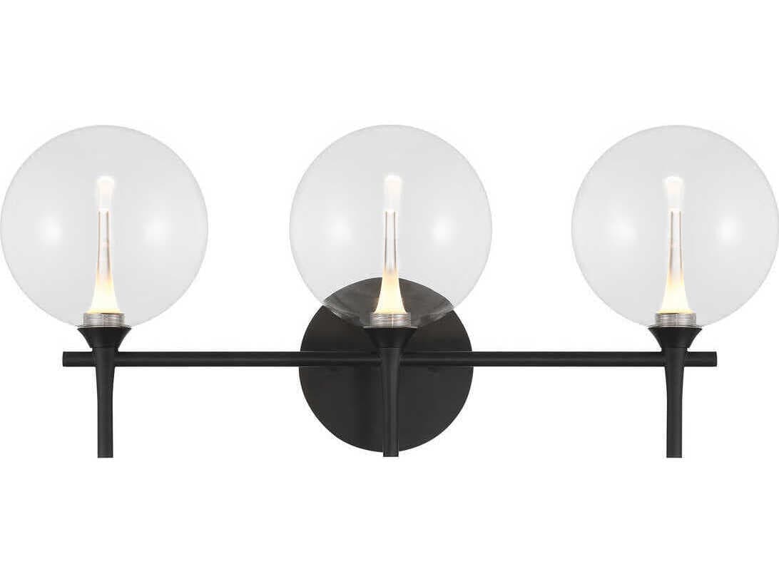 Eurofase Iissa 3-Light Black Vanity Light