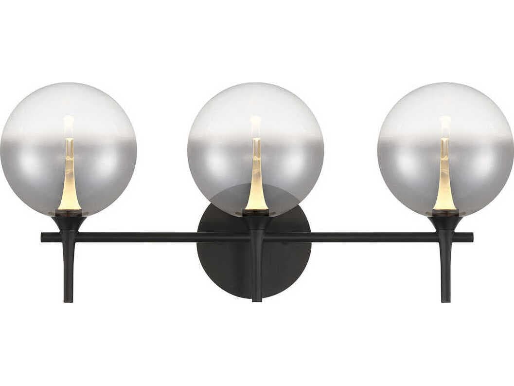 Eurofase Iissa 3-Light Black Vanity Light