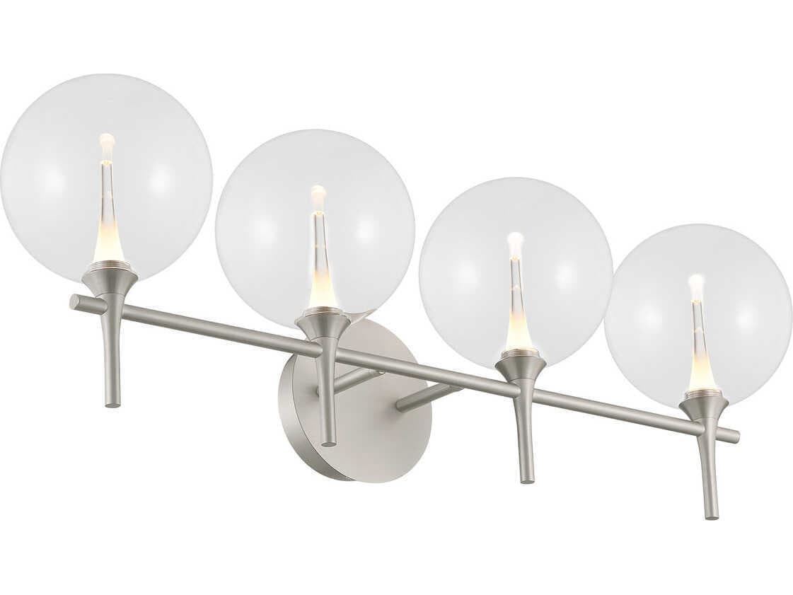 Eurofase Iissa 4-Light Nickel Vanity Light