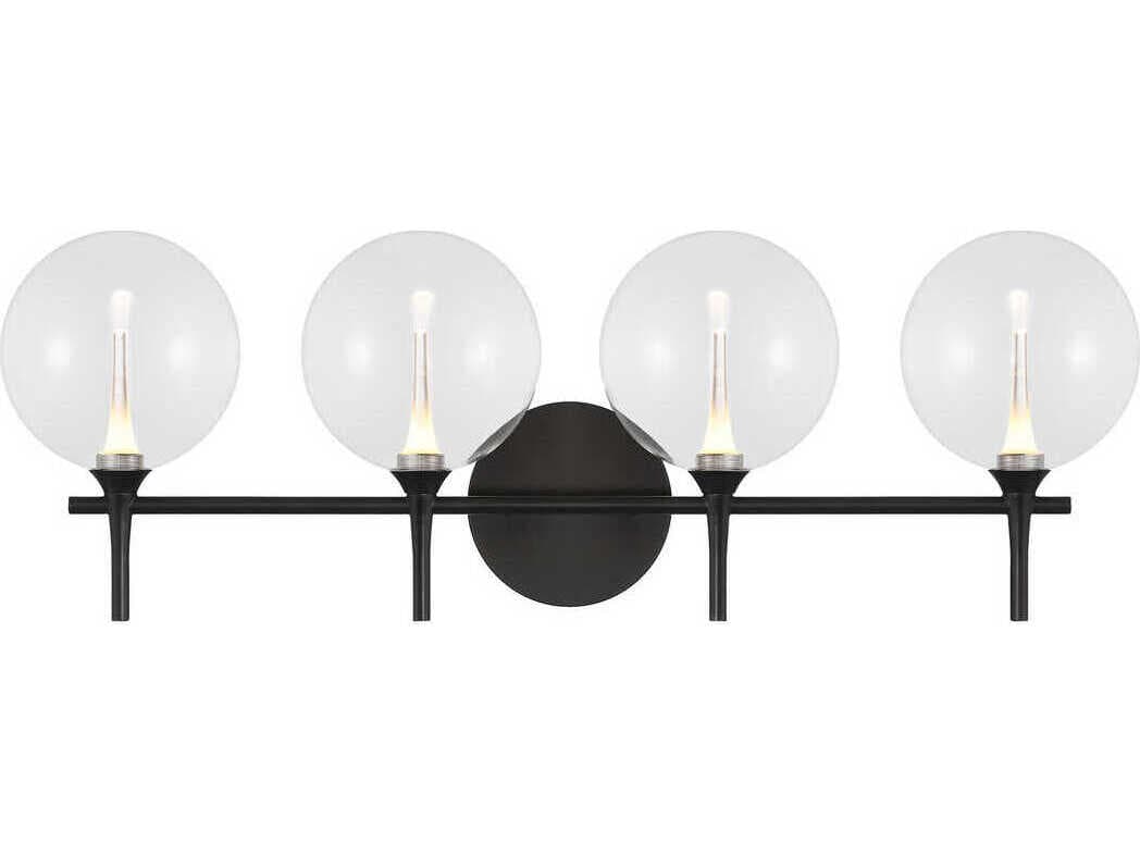 Eurofase Iissa 4-Light Black Vanity Light