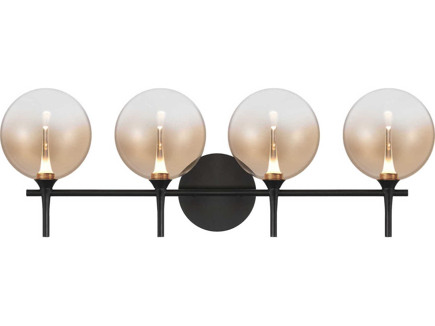 Eurofase Iissa 4-Light Black Vanity Light