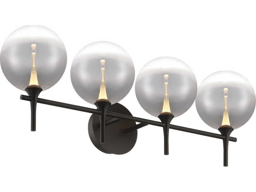 Eurofase Iissa 4-Light Black Vanity Light
