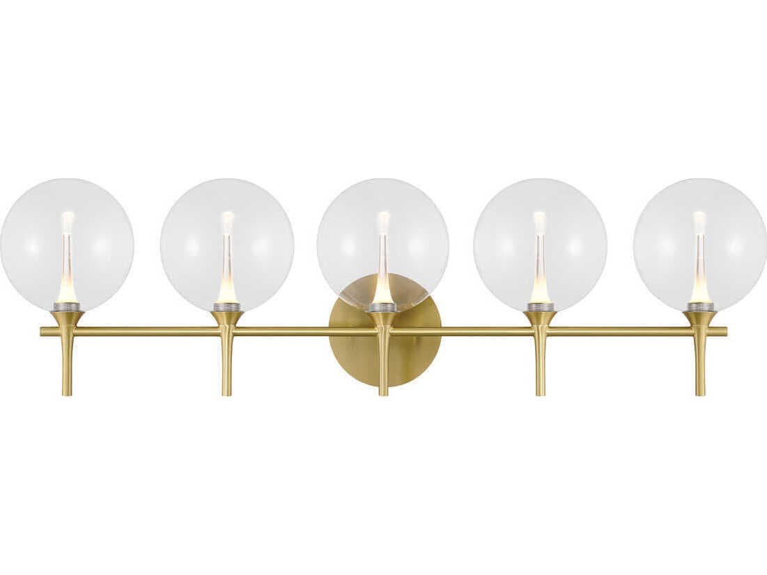 Eurofase Iissa 5-Light Gold Vanity Light