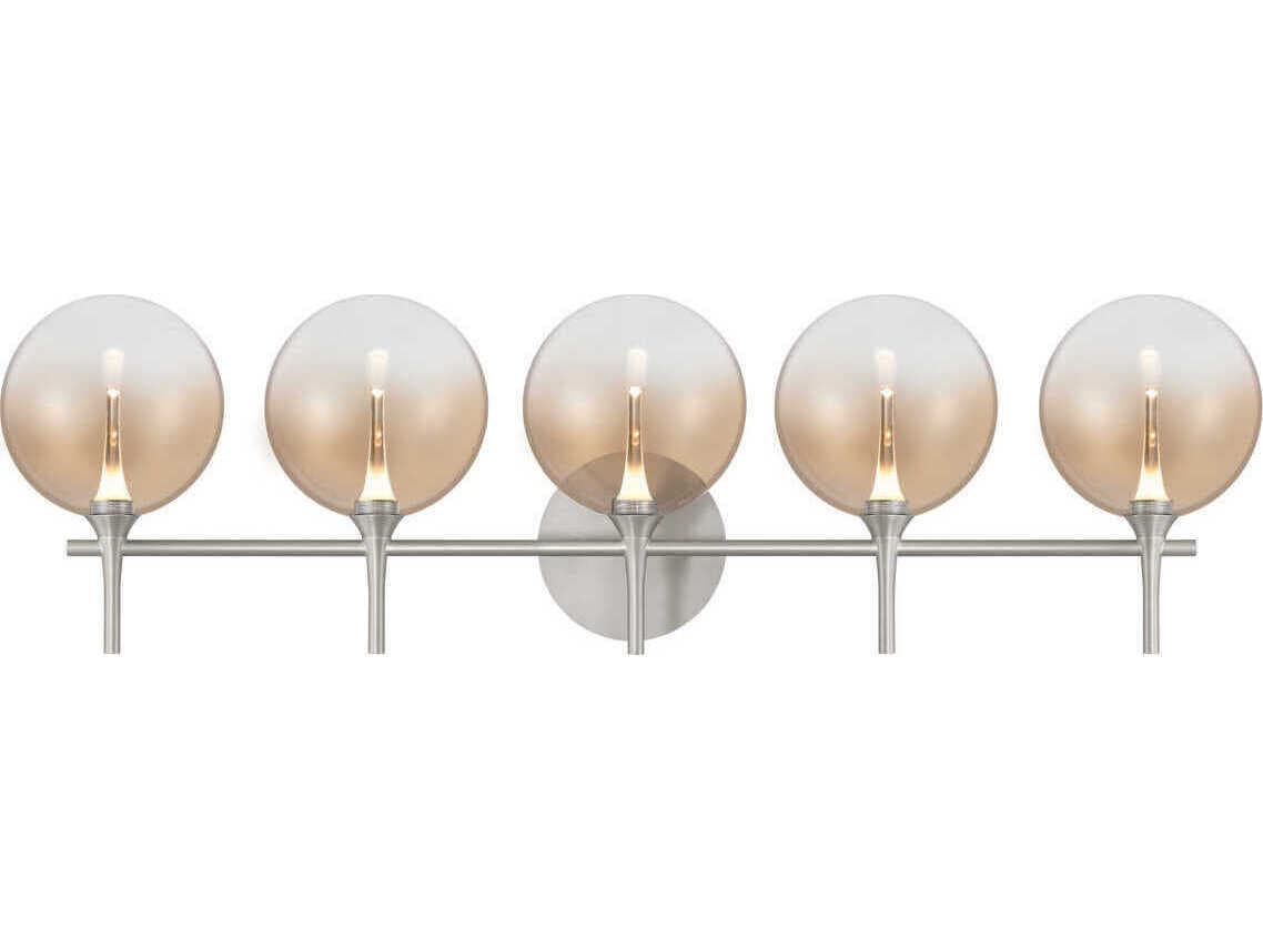 Eurofase Iissa 5-Light Nickel Vanity Light