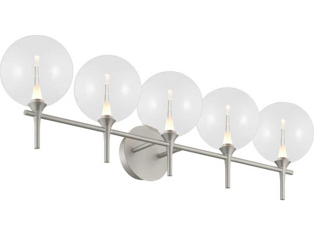 Eurofase Iissa 5-Light Nickel Vanity Light