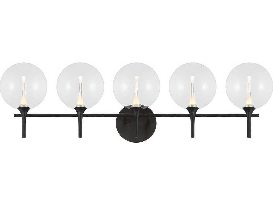 Eurofase Iissa 5-Light Black Vanity Light