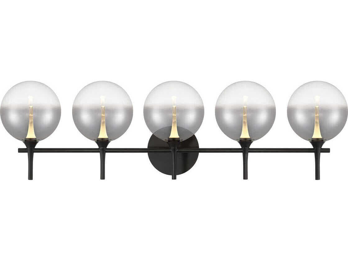 Eurofase Iissa 5-Light Black Vanity Light