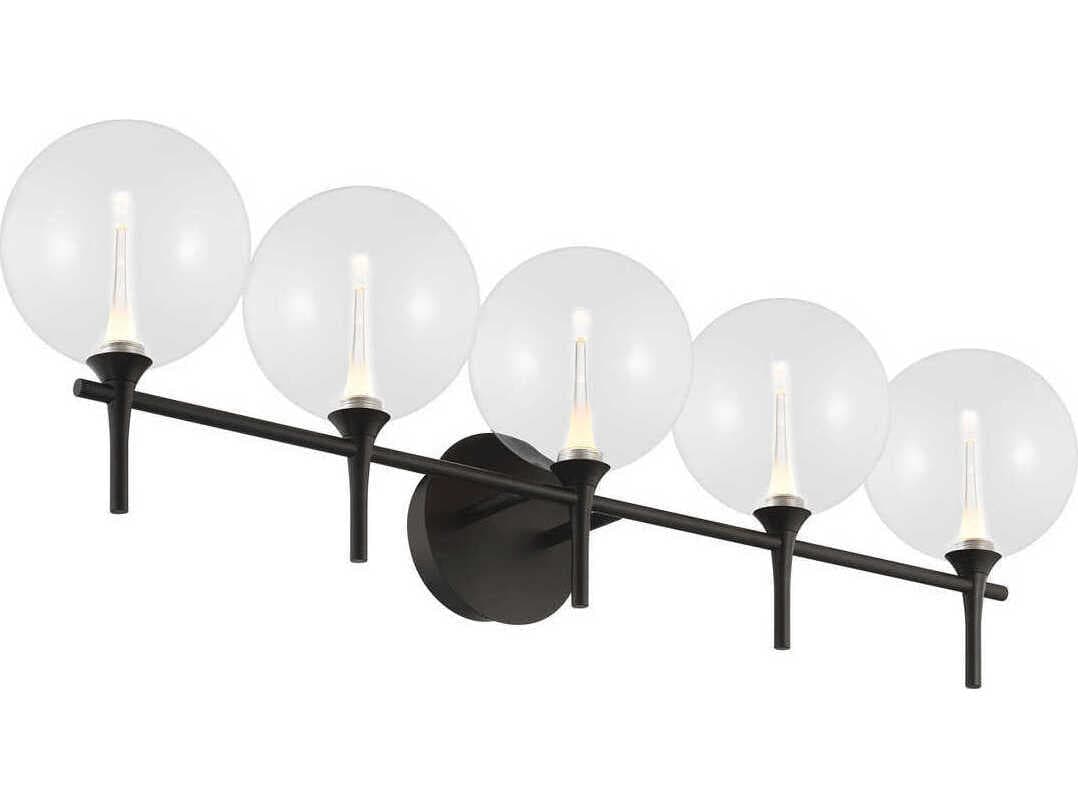 Eurofase Iissa 5-Light Black Vanity Light