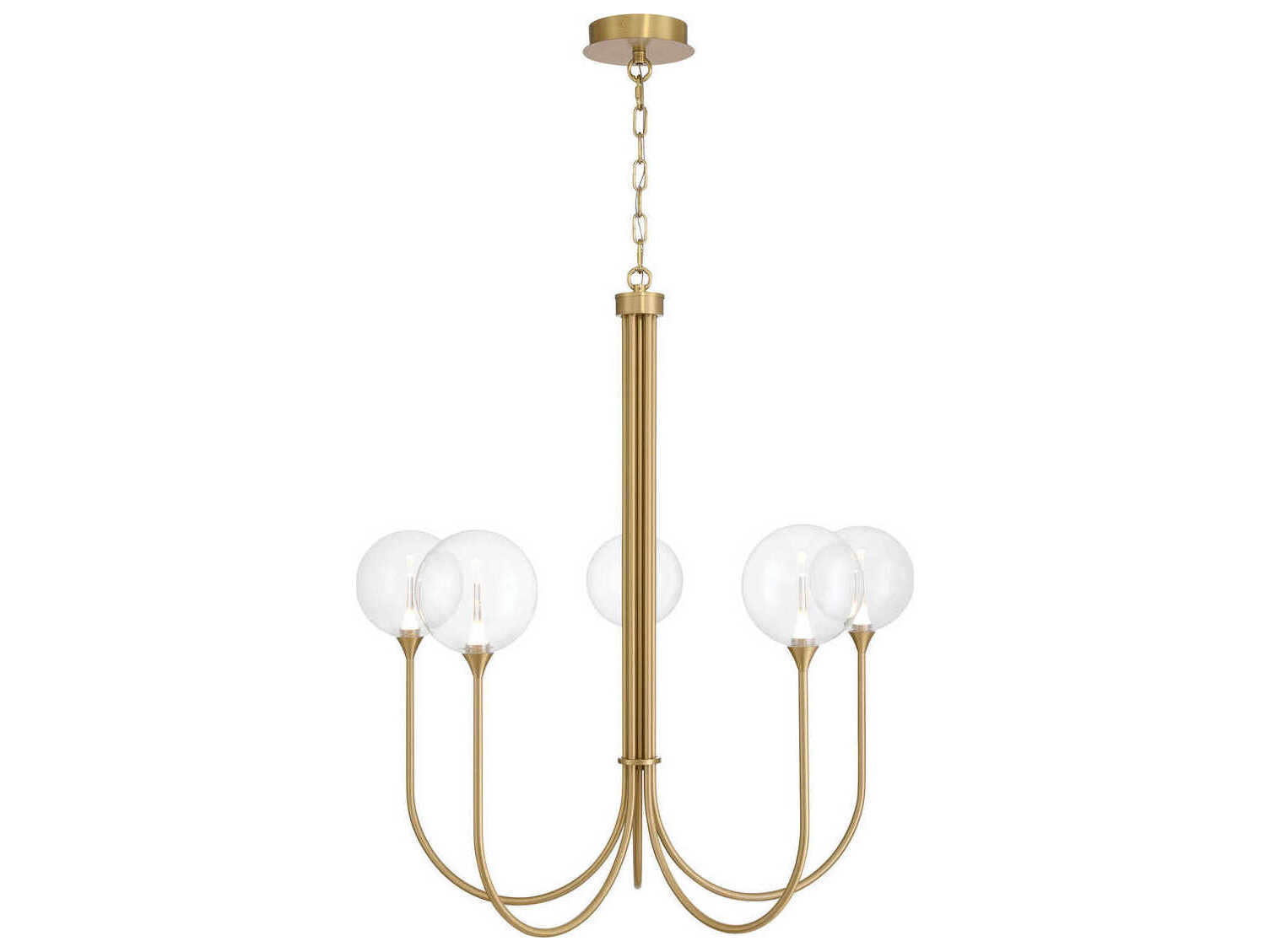 Eurofase Iissa 5-Light Gold Globe Chandelier