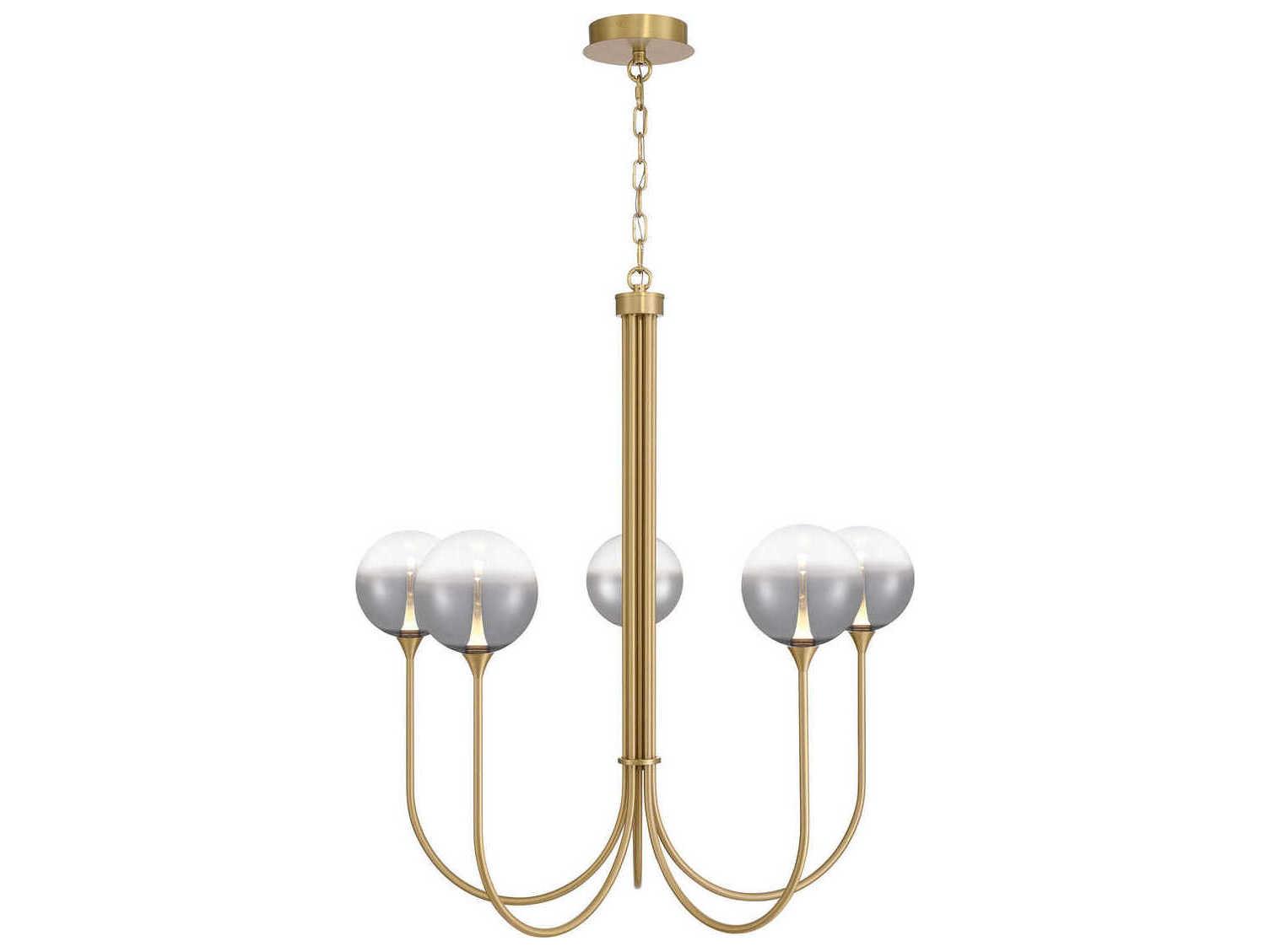 Eurofase Iissa 5-Light Gold Globe Chandelier