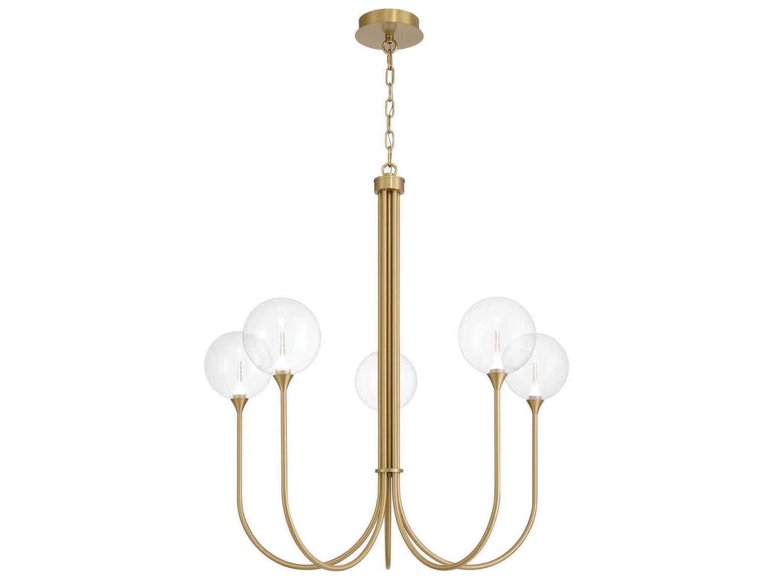 Eurofase Iissa 5-Light Gold Globe Chandelier