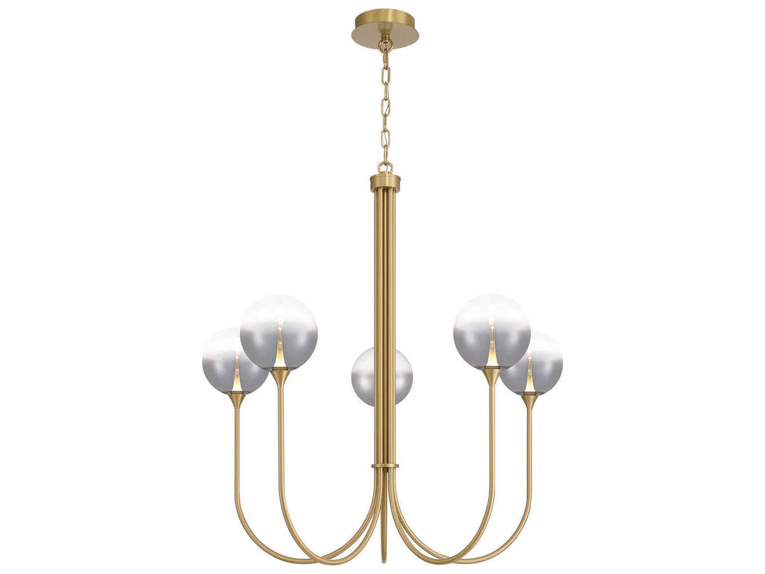 Eurofase Iissa 5-Light Gold Globe Chandelier