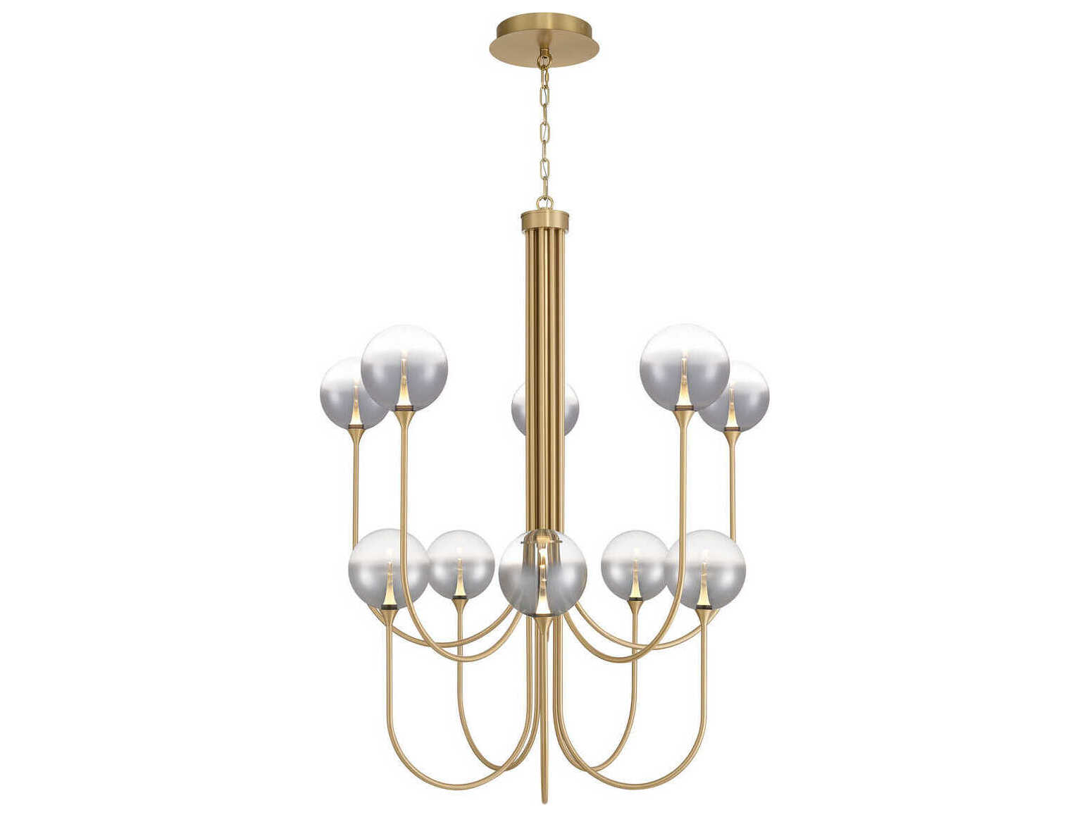 Eurofase Iissa 10-Light Gold Globe Chandelier