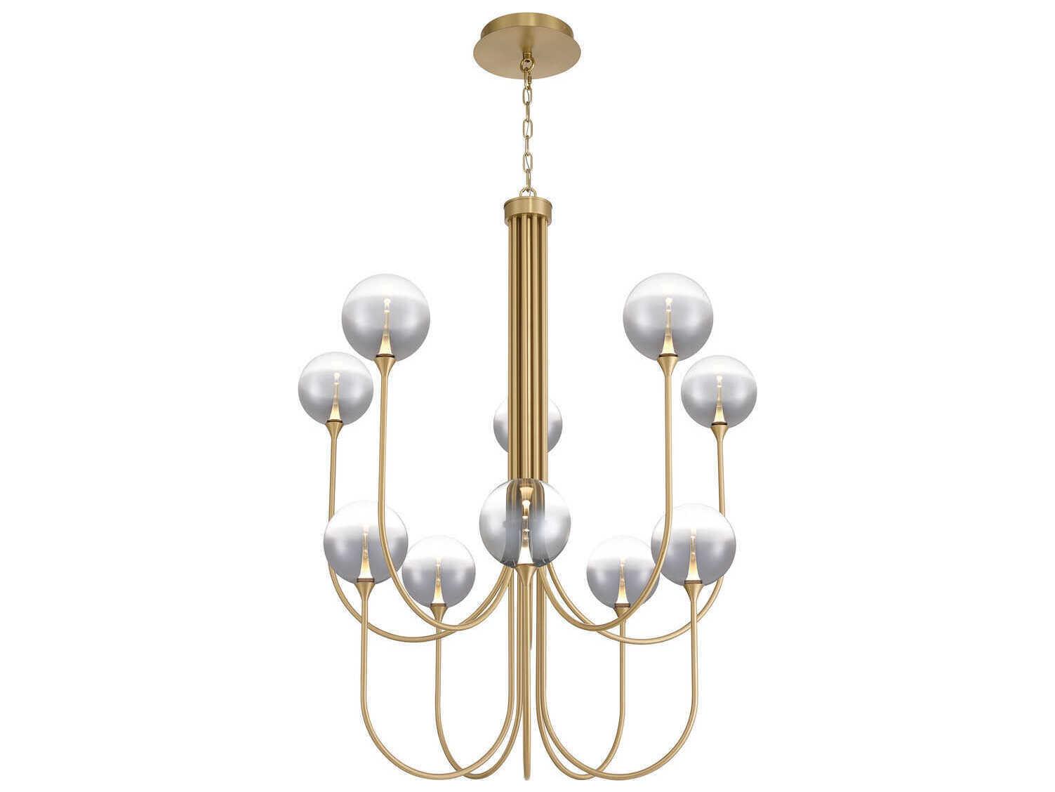 Eurofase Iissa 10-Light Gold Globe Chandelier