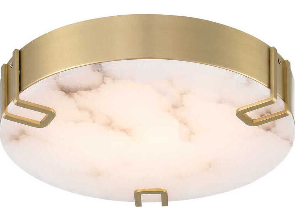 Eurofase Noga 1-Light Gold Round Flush Mount