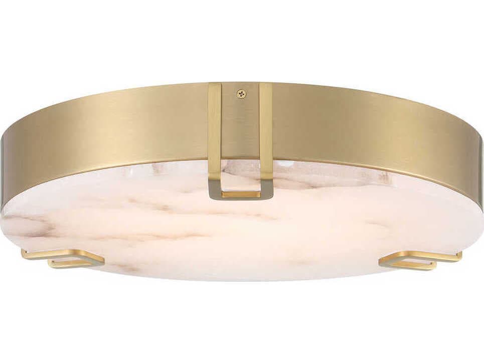 Eurofase Noga 1-Light Gold Round Flush Mount