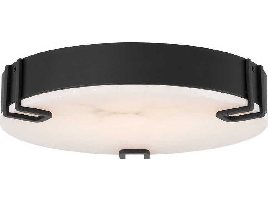 Eurofase Noga 1-Light Black Round Flush Mount