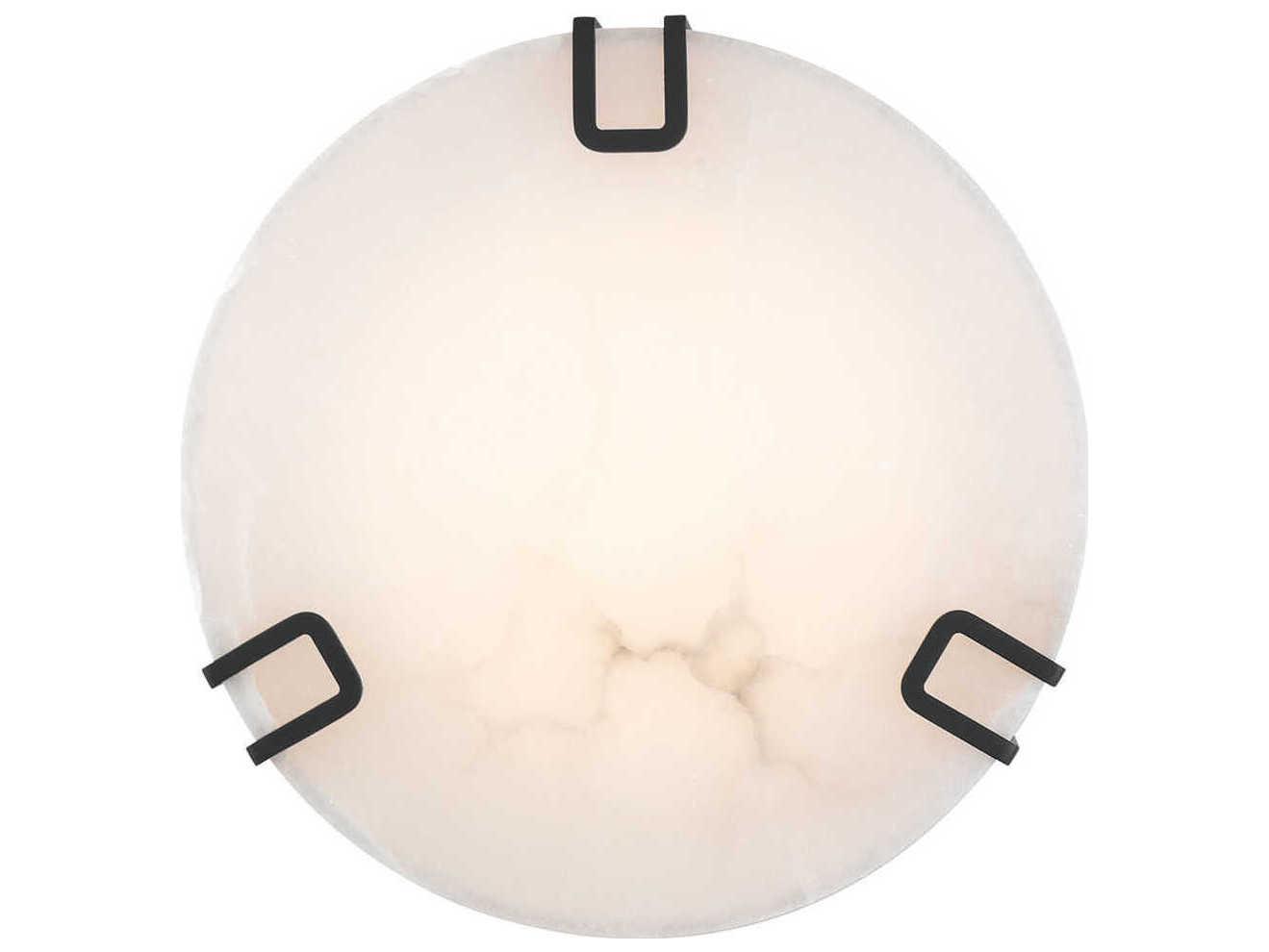 Eurofase Noga 1-Light Black Round Flush Mount