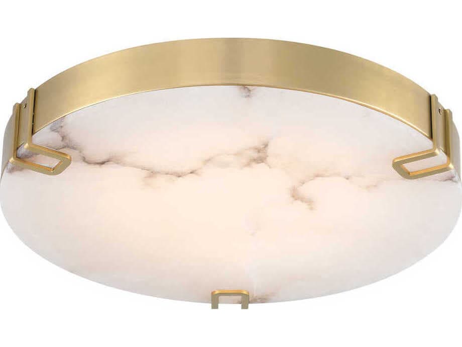 Eurofase Noga 1-Light Gold Round Flush Mount