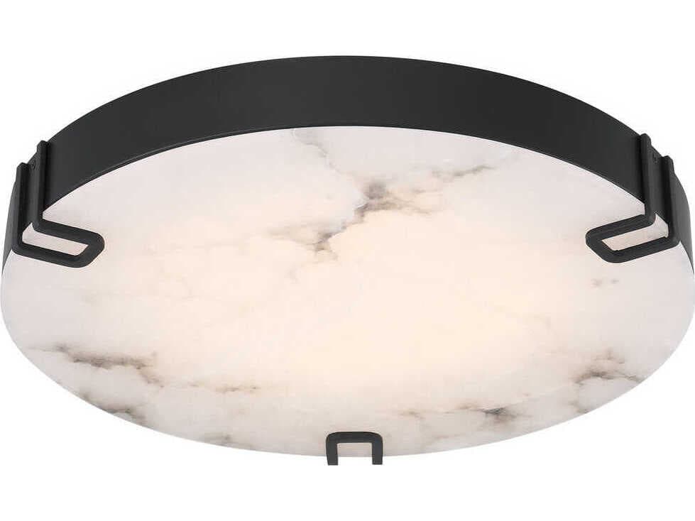Eurofase Noga 1-Light Black Round Flush Mount