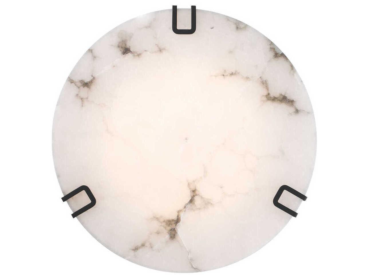 Eurofase Noga 1-Light Black Round Flush Mount