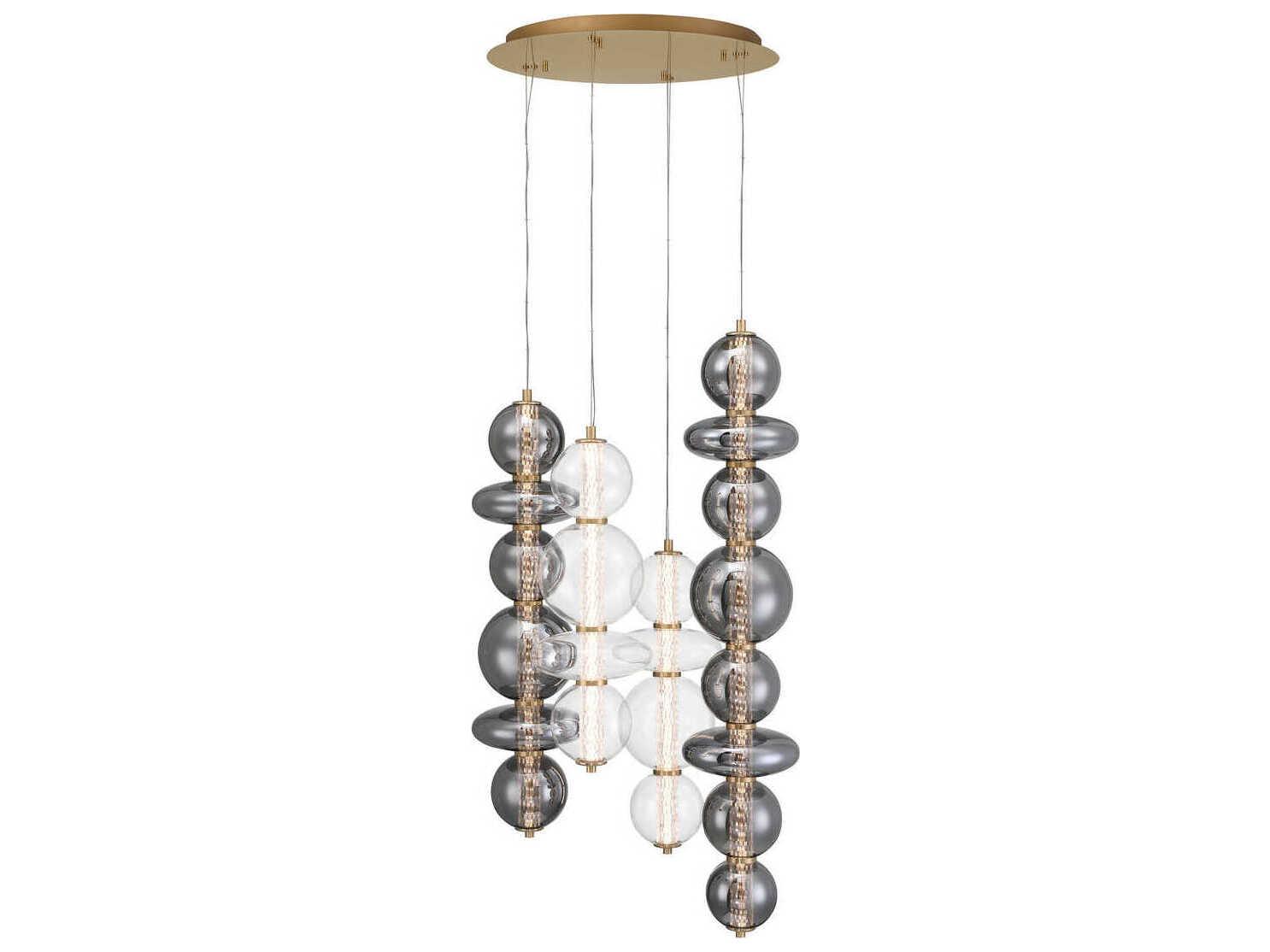 Eurofase Atomo 4-Light Gold Pendant