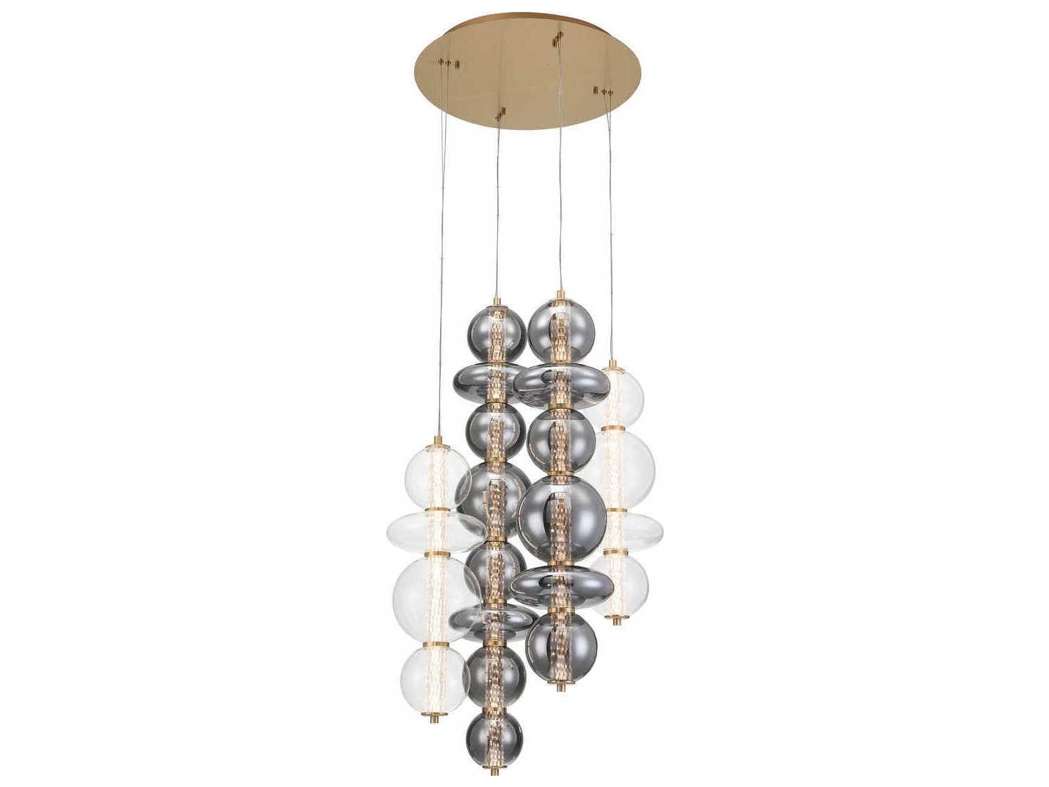 Eurofase Atomo 4-Light Gold Pendant