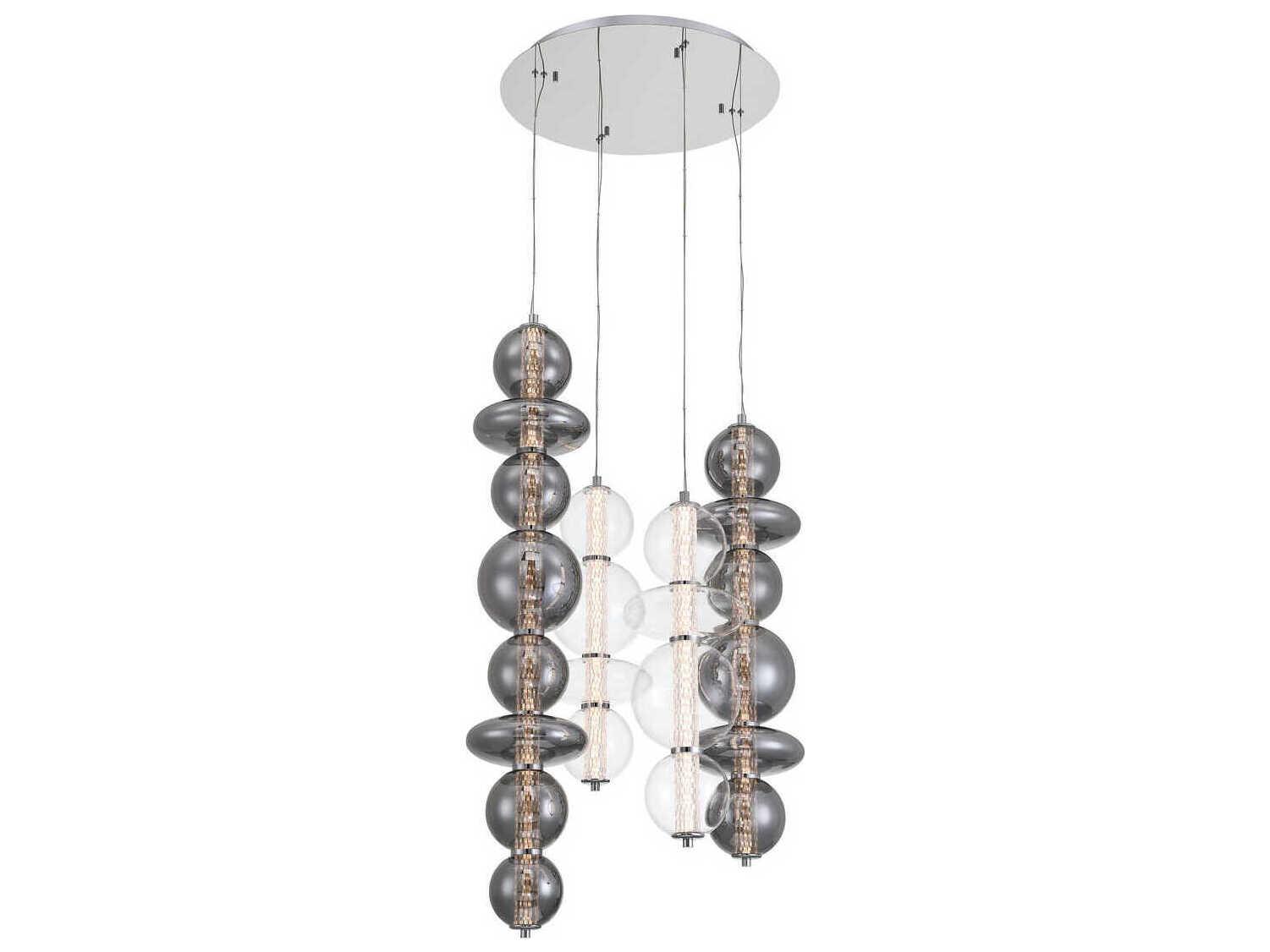 Eurofase Atomo 4-Light Chrome Pendant