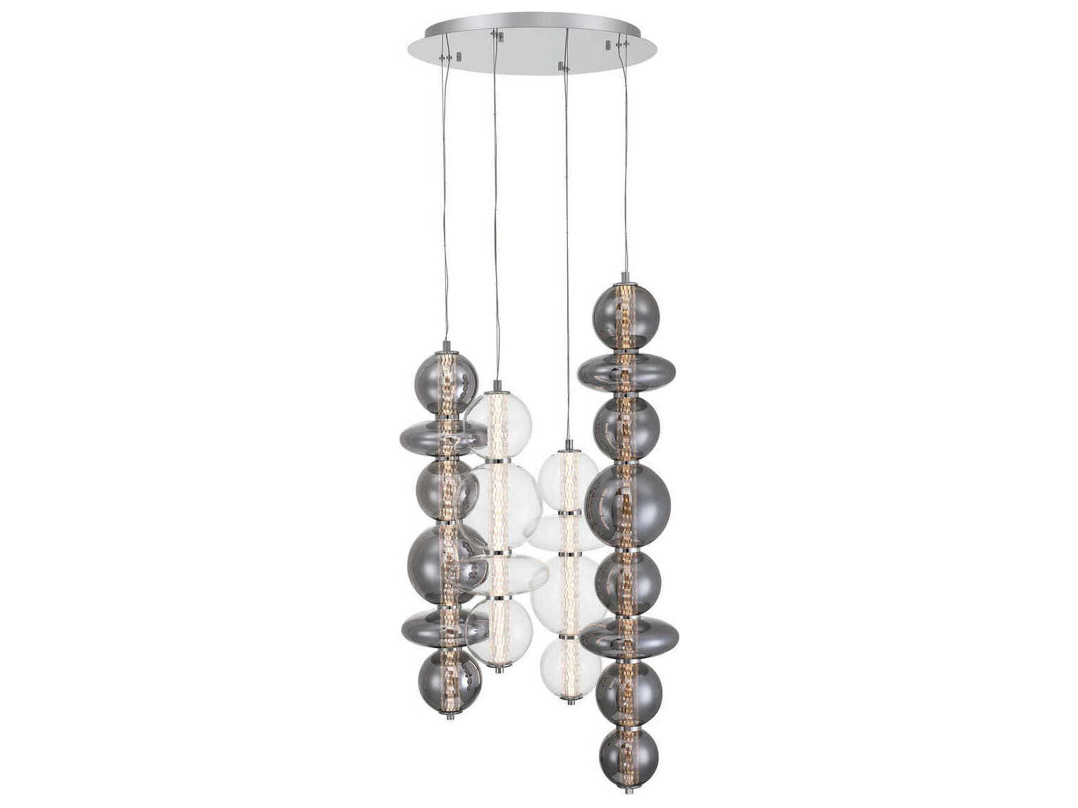 Eurofase Atomo 4-Light Chrome Pendant
