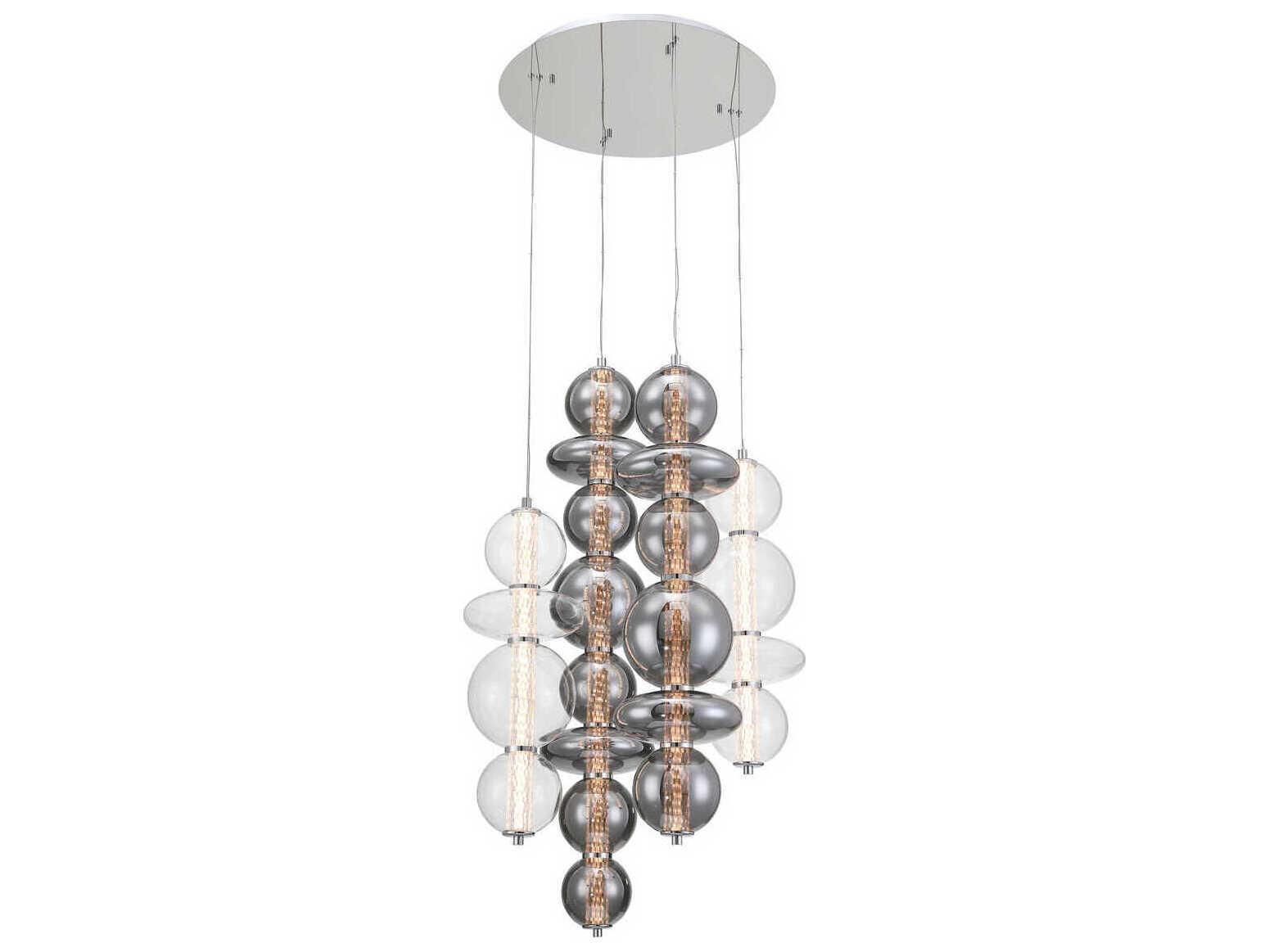 Eurofase Atomo 4-Light Chrome Pendant
