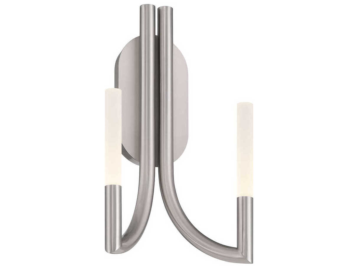 Eurofase Olette 2-Light Nickel Wall Sconce