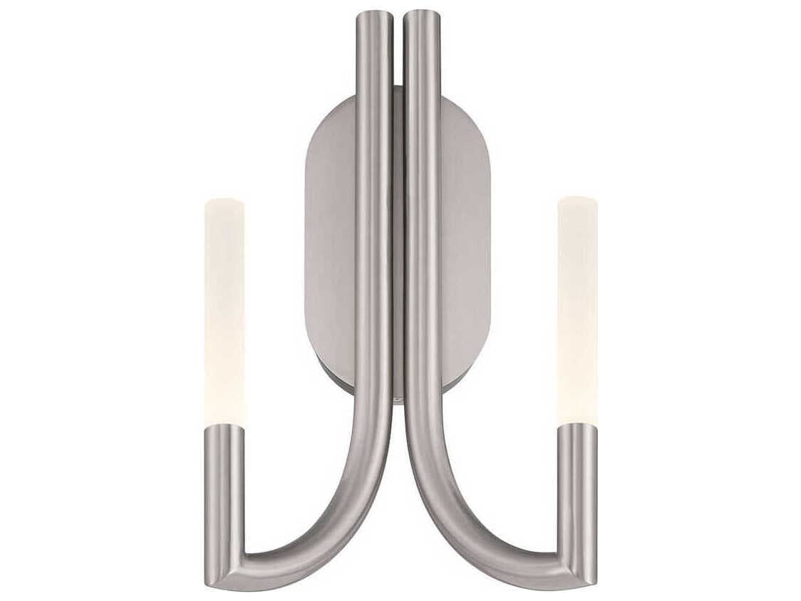 Eurofase Olette 2-Light Nickel Wall Sconce