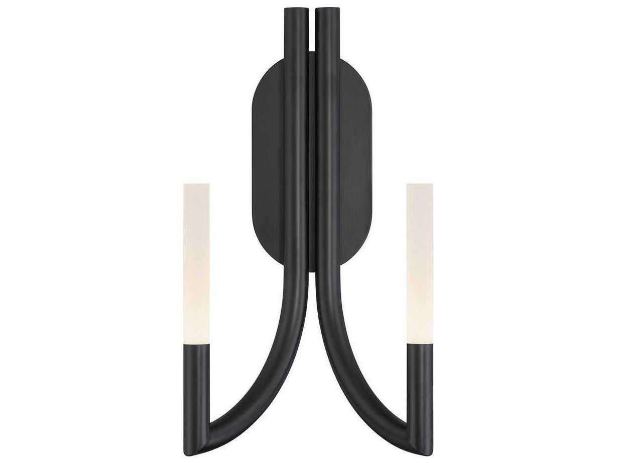 Eurofase Olette 2-Light Black Wall Sconce
