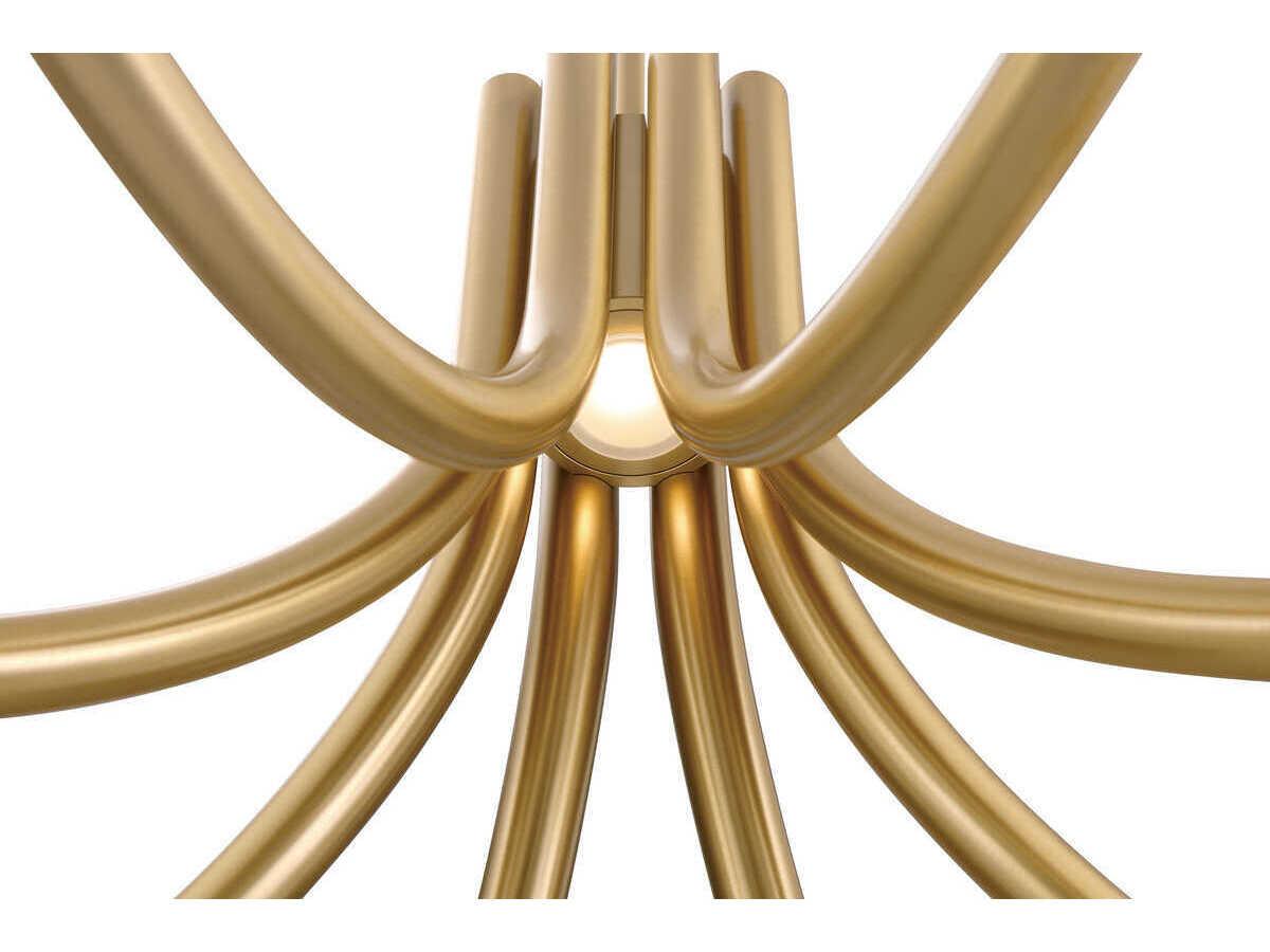 Eurofase Olette 8-Light Gold Linear Chandelier