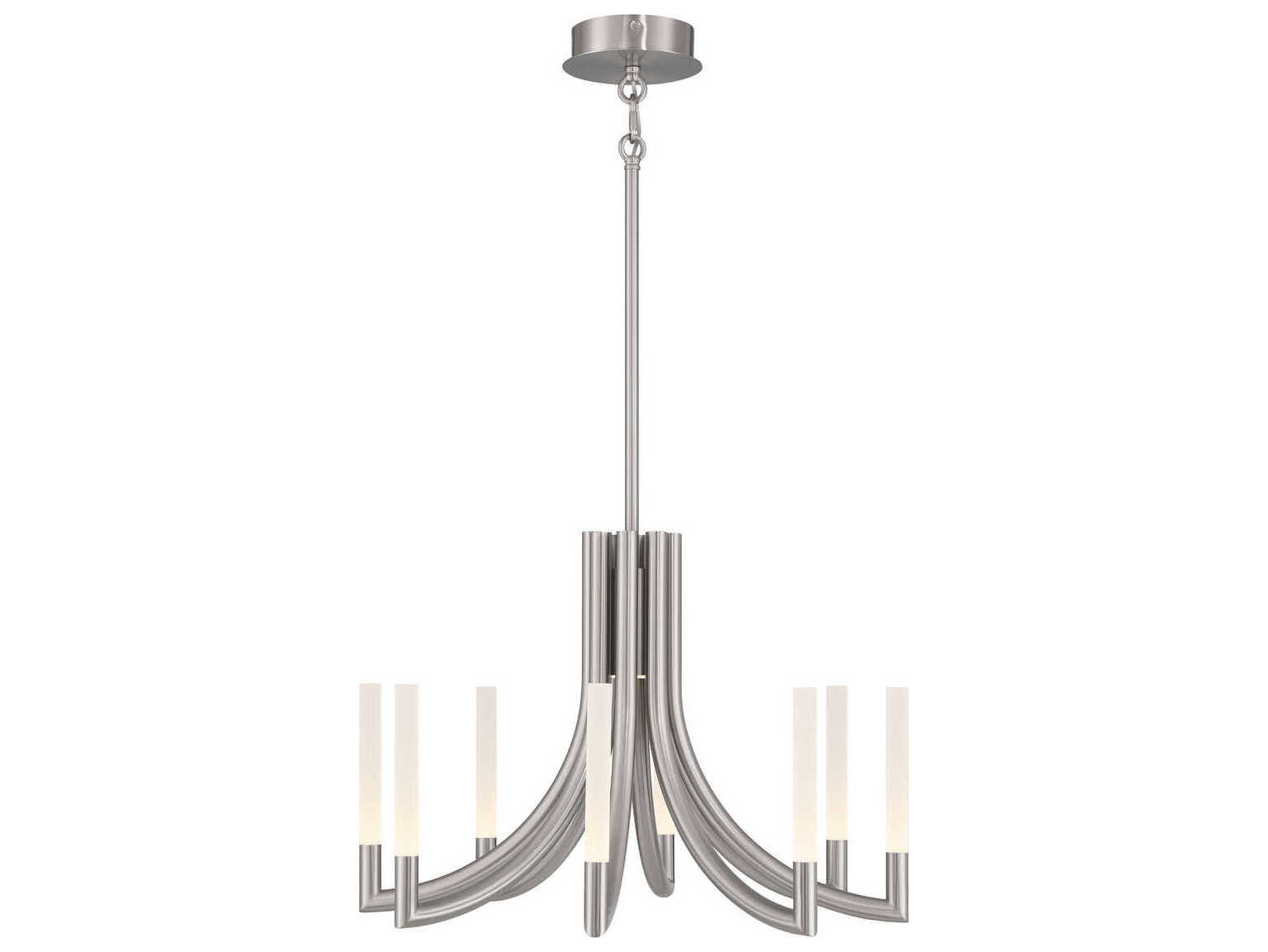 Eurofase Olette 8-Light Nickel Linear Chandelier
