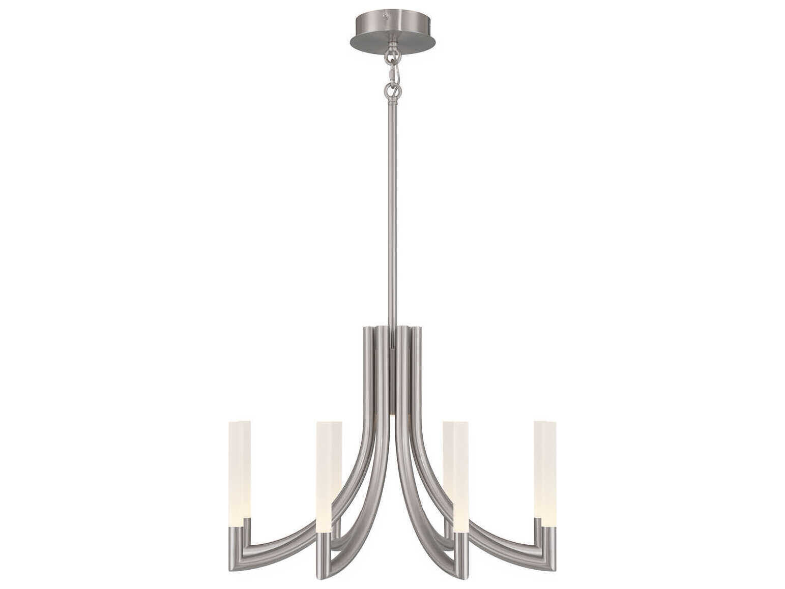 Eurofase Olette 8-Light Nickel Linear Chandelier