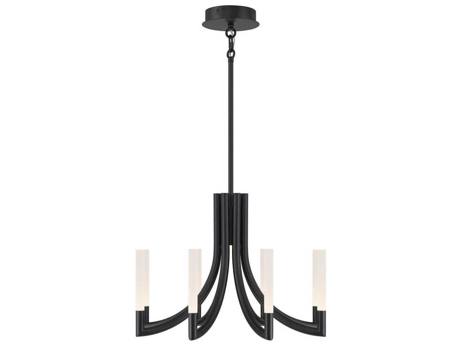 Eurofase Olette 8-Light Black Linear Chandelier