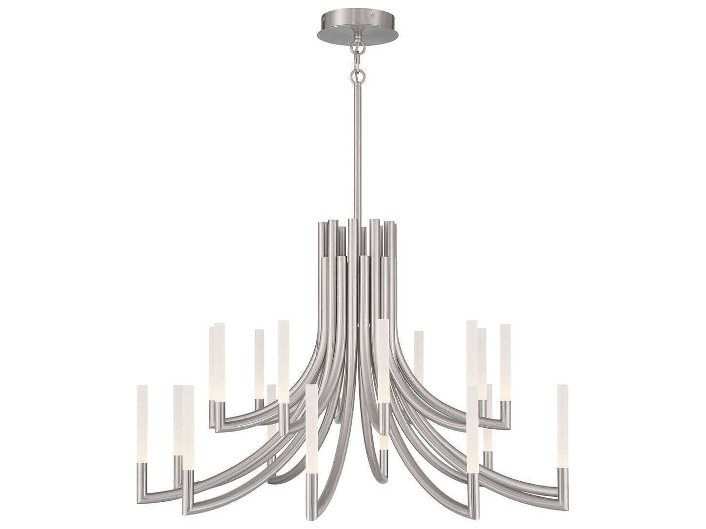 Eurofase Olette 20-Light Nickel Linear Chandelier