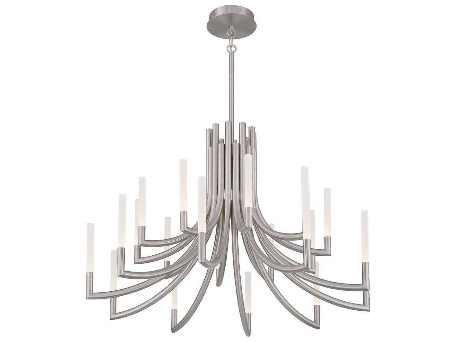Eurofase Olette 20-Light Nickel Linear Chandelier