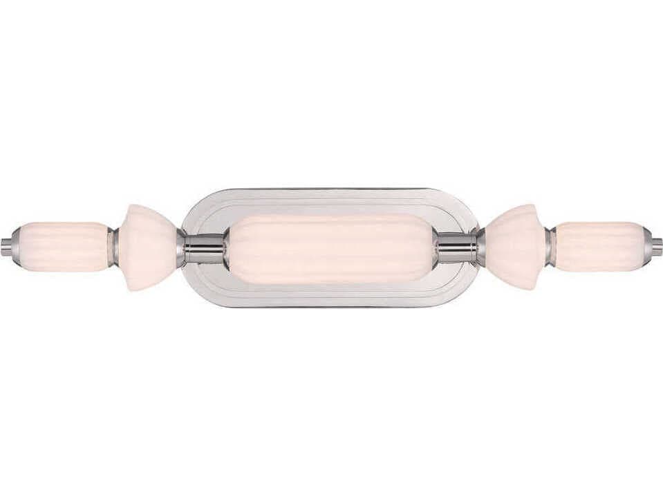Eurofase Lansdowne 1-Light Nickel Vanity Light