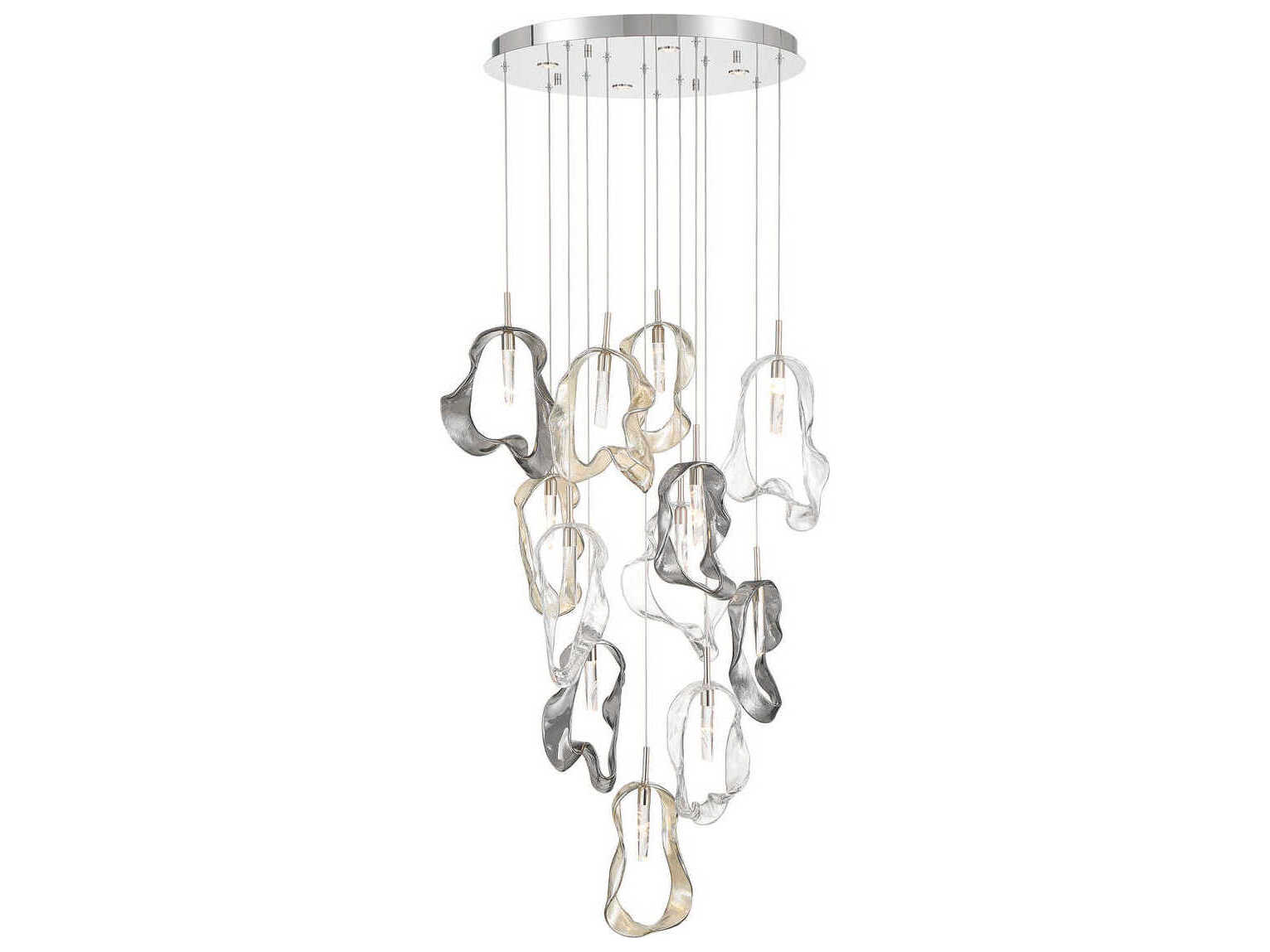 Eurofase Norah 16-Light Nickel Pendant