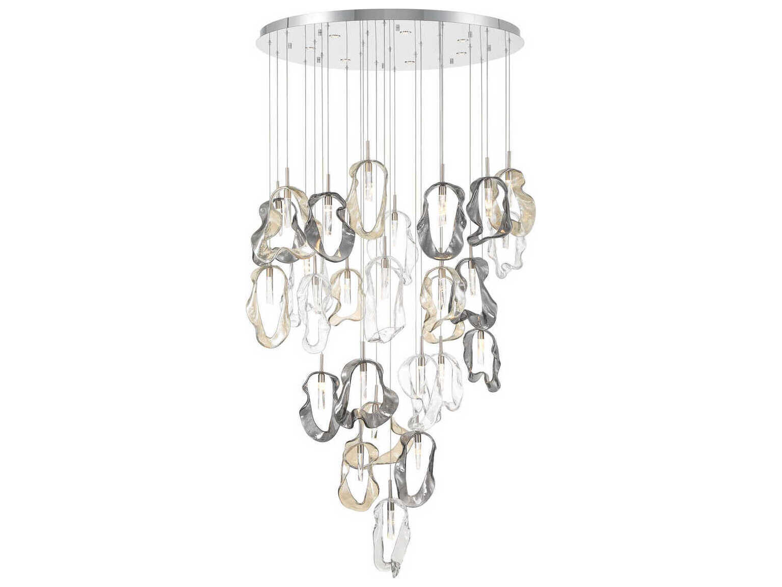 Eurofase Norah 33-Light Nickel Pendant