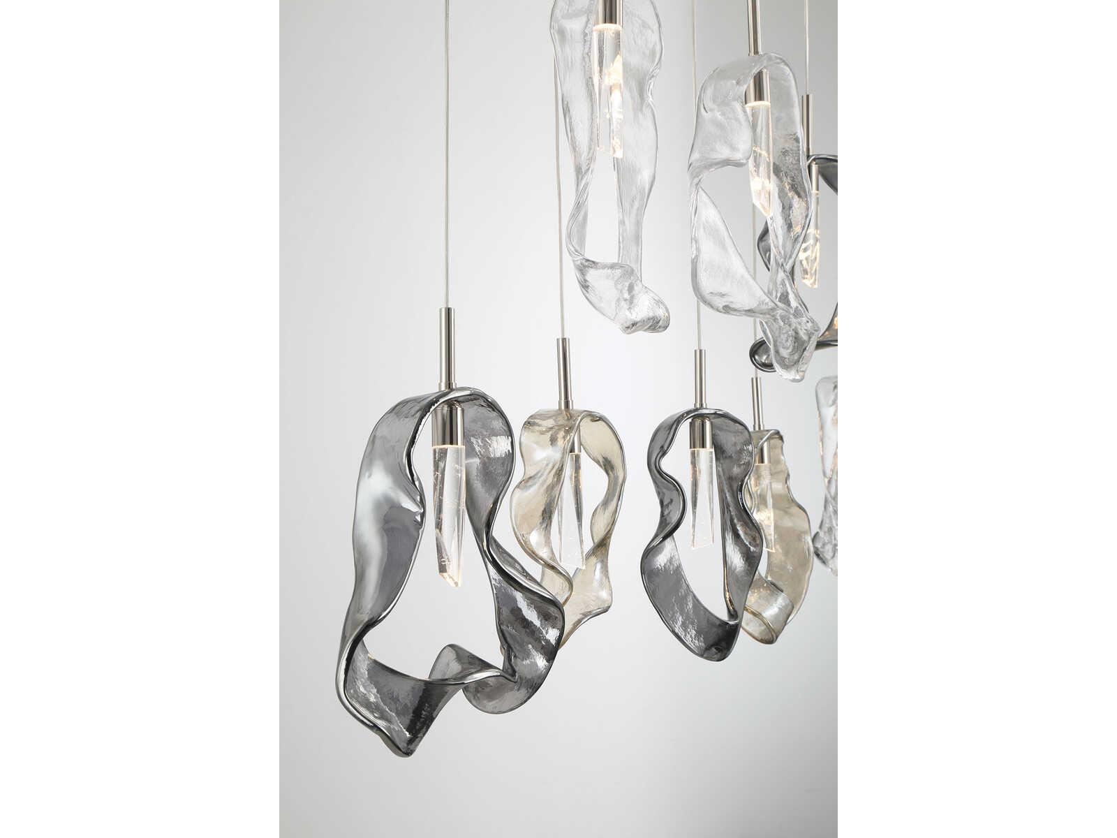 Eurofase Norah 13-Light Nickel Island Pendant