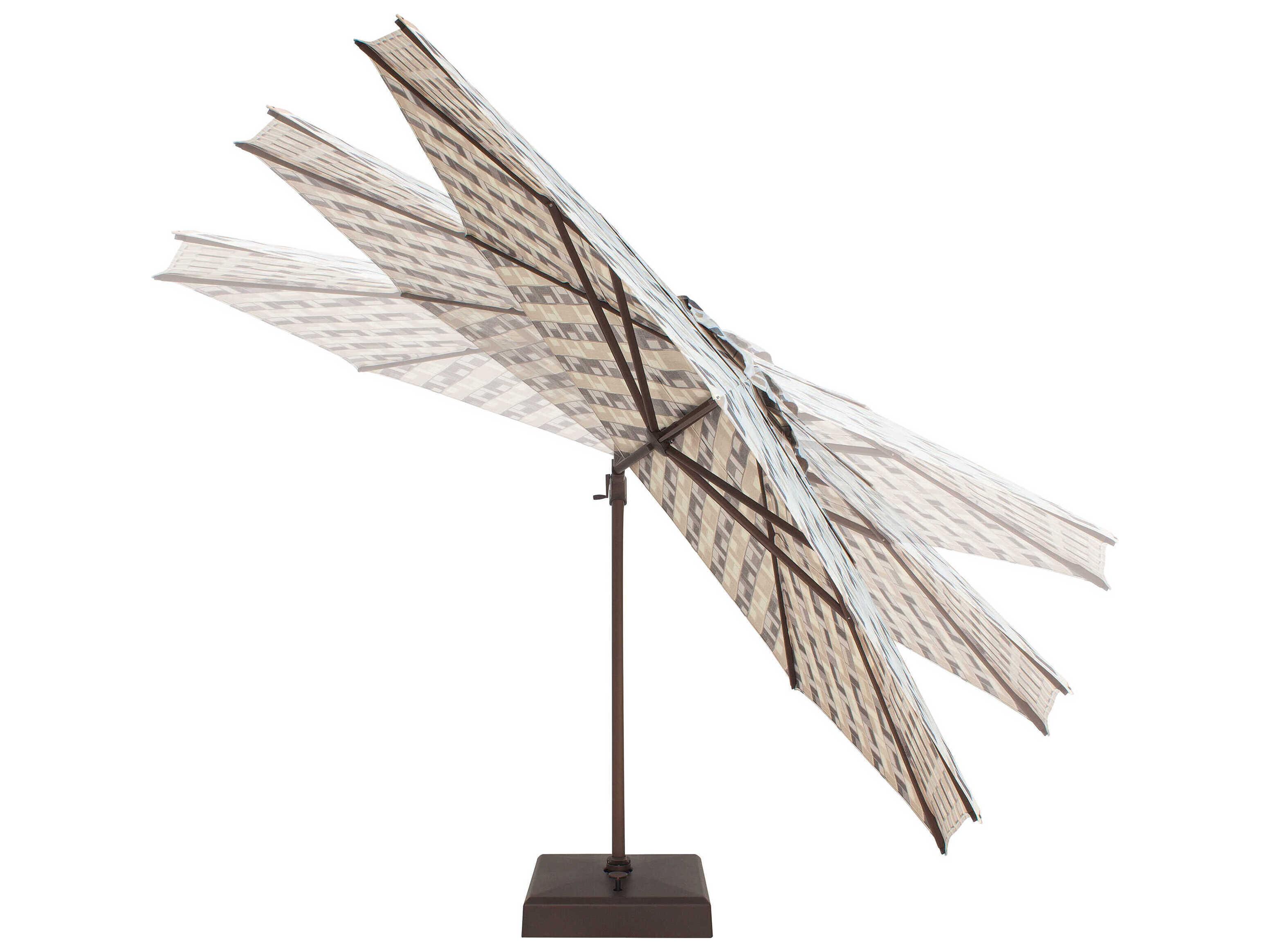 Treasure Garden Special Order Sunbrella 11.5 Foot AG25TR Octagon Cantilever Outdoor Umbrella