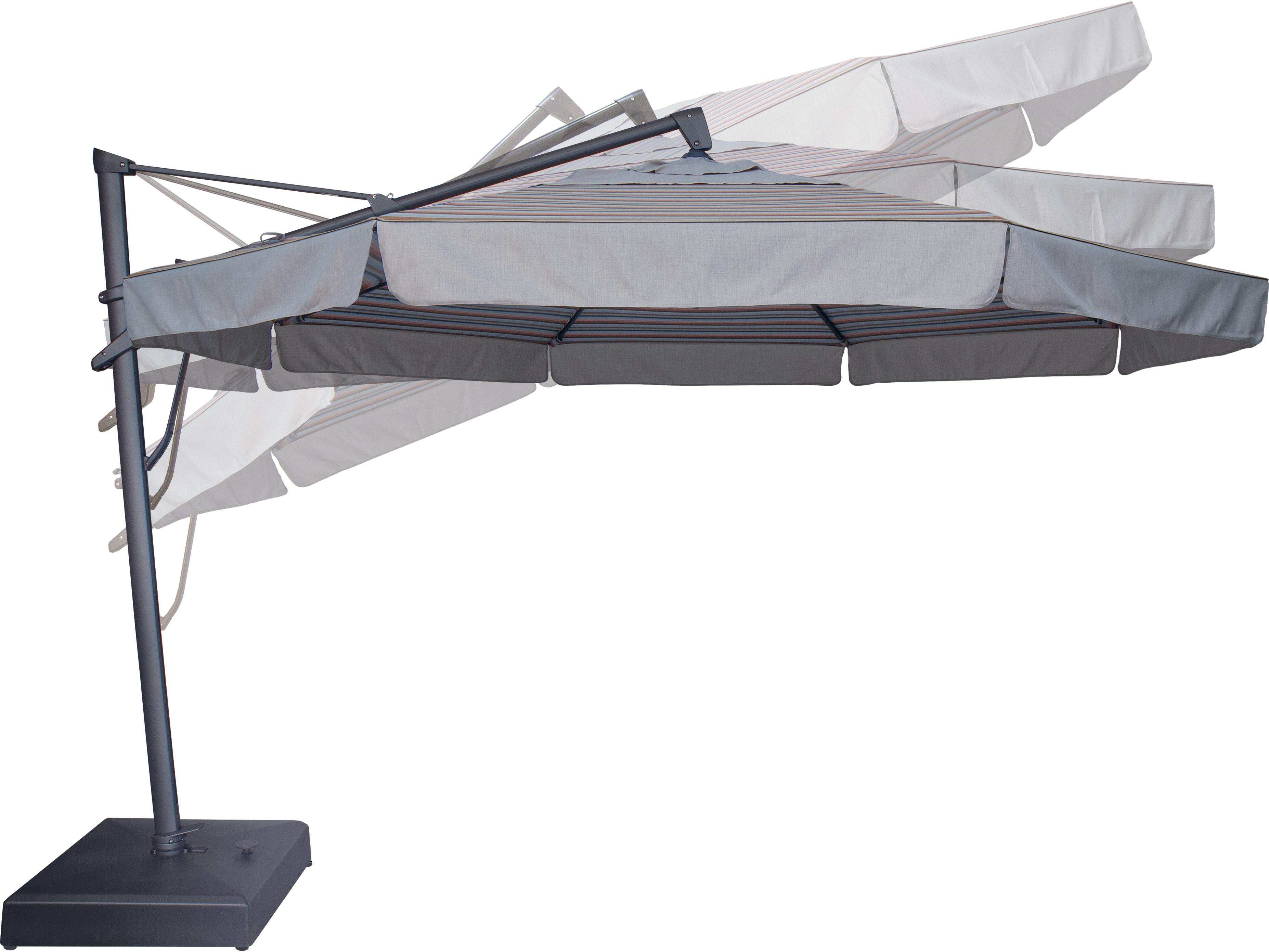 Treasure Garden AKZ PLUS 13 Foot Octagon Infinite Tilt and Lock Cantilever