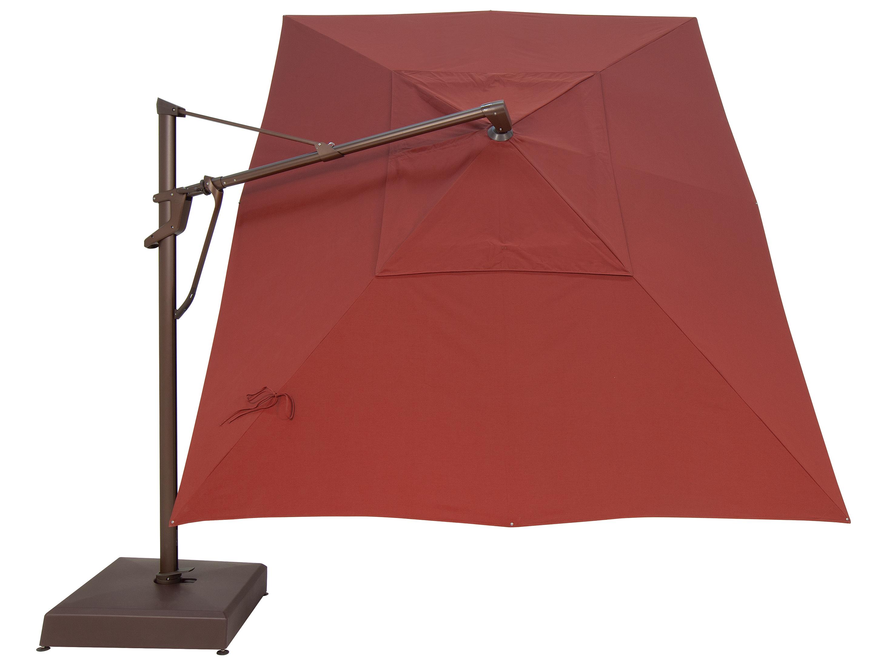 Treasure Garden Special Order Sunbrella AKZ PLUS 10 x 13 Foot Rectangular Infinite Tilt and Lock Cantilever